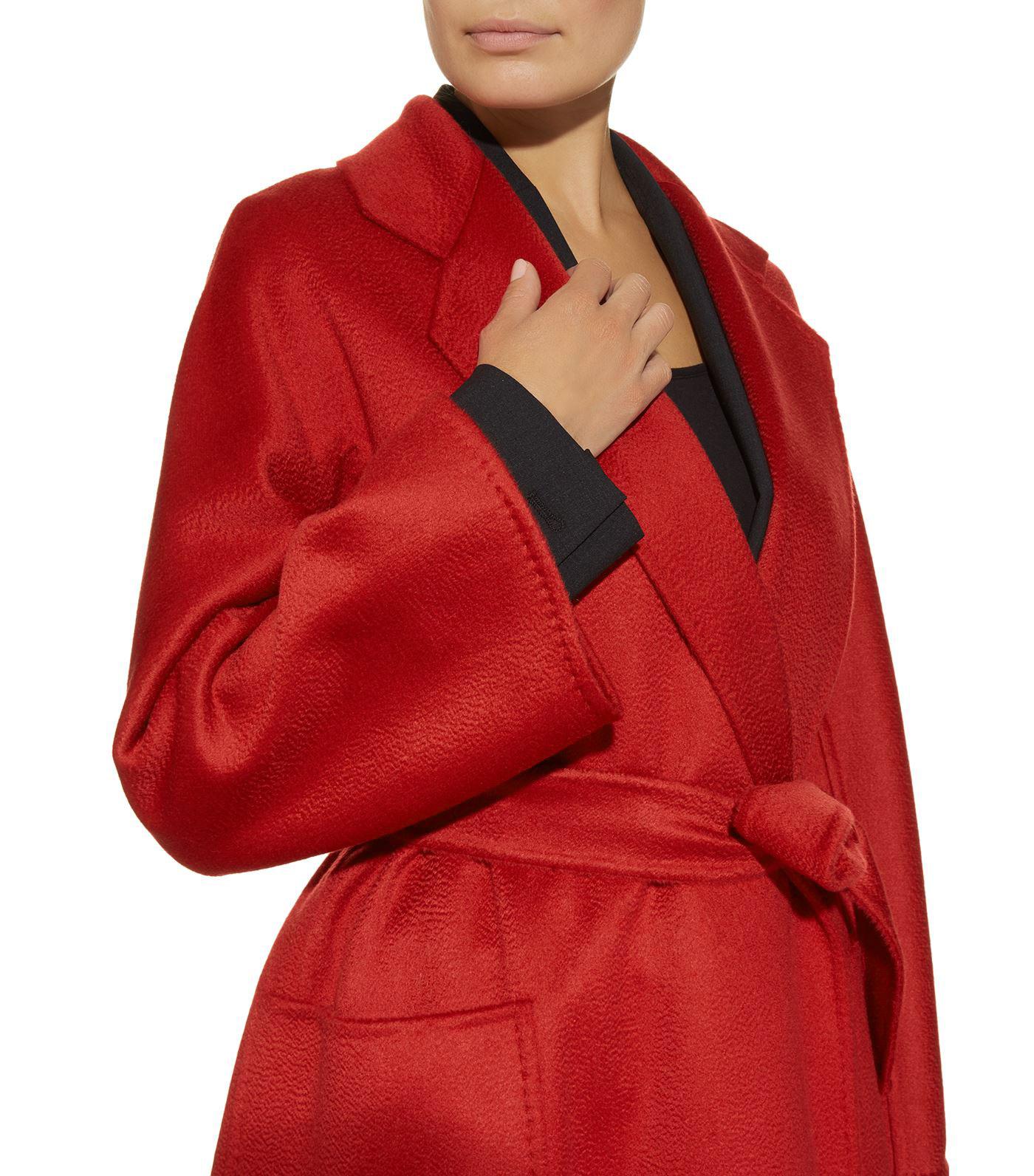 Двухслойный пальтовый кашемир Loro Piana, цвет Красный, фото 2