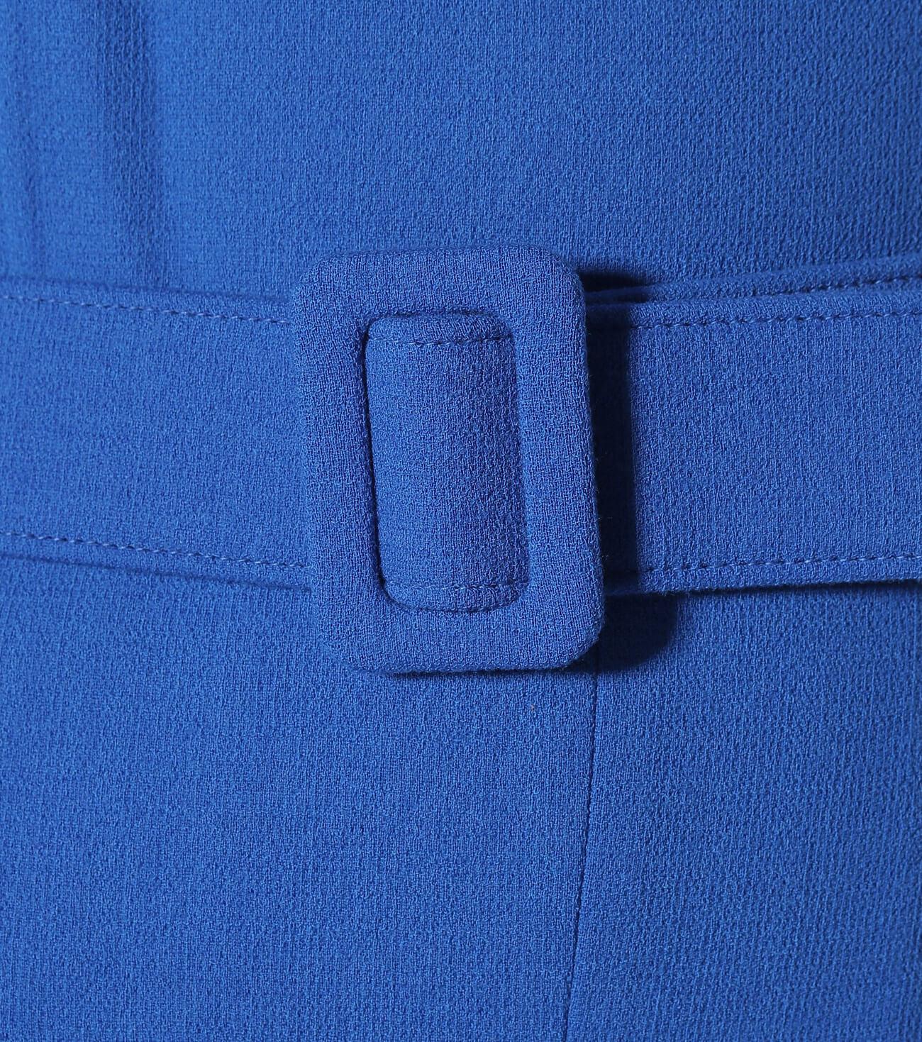 Костюмный/плательный шерстяной креп, цвет Синий, фото 3