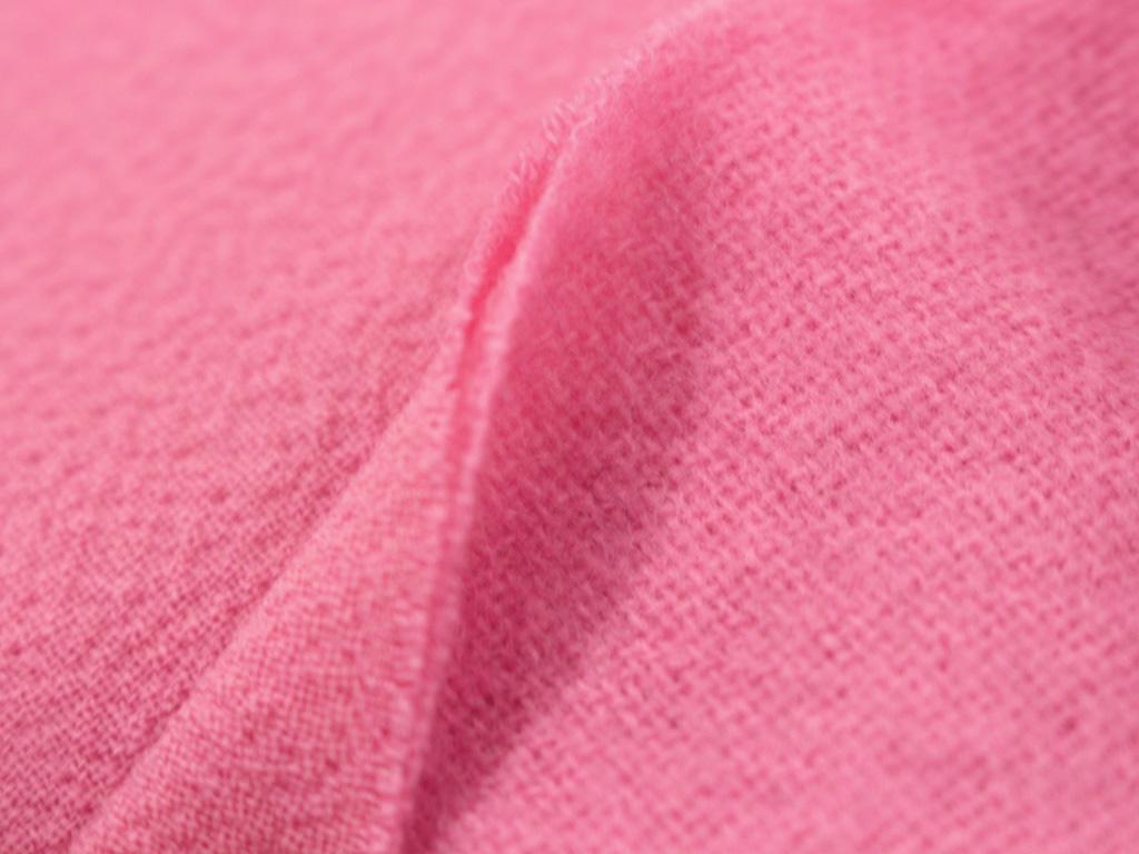 Двухслойный шерстяной креп, цвет Розовый, фото 1
