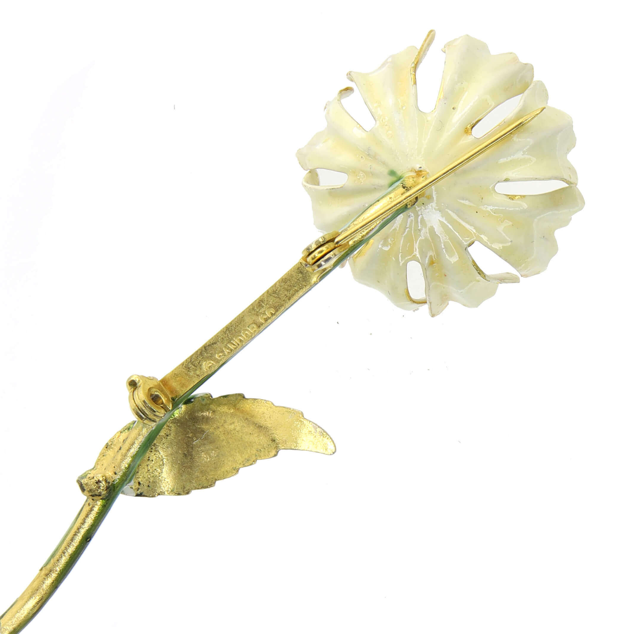 Брошь винтажная Хризантема Sandor, цвет Желтый, фото 1