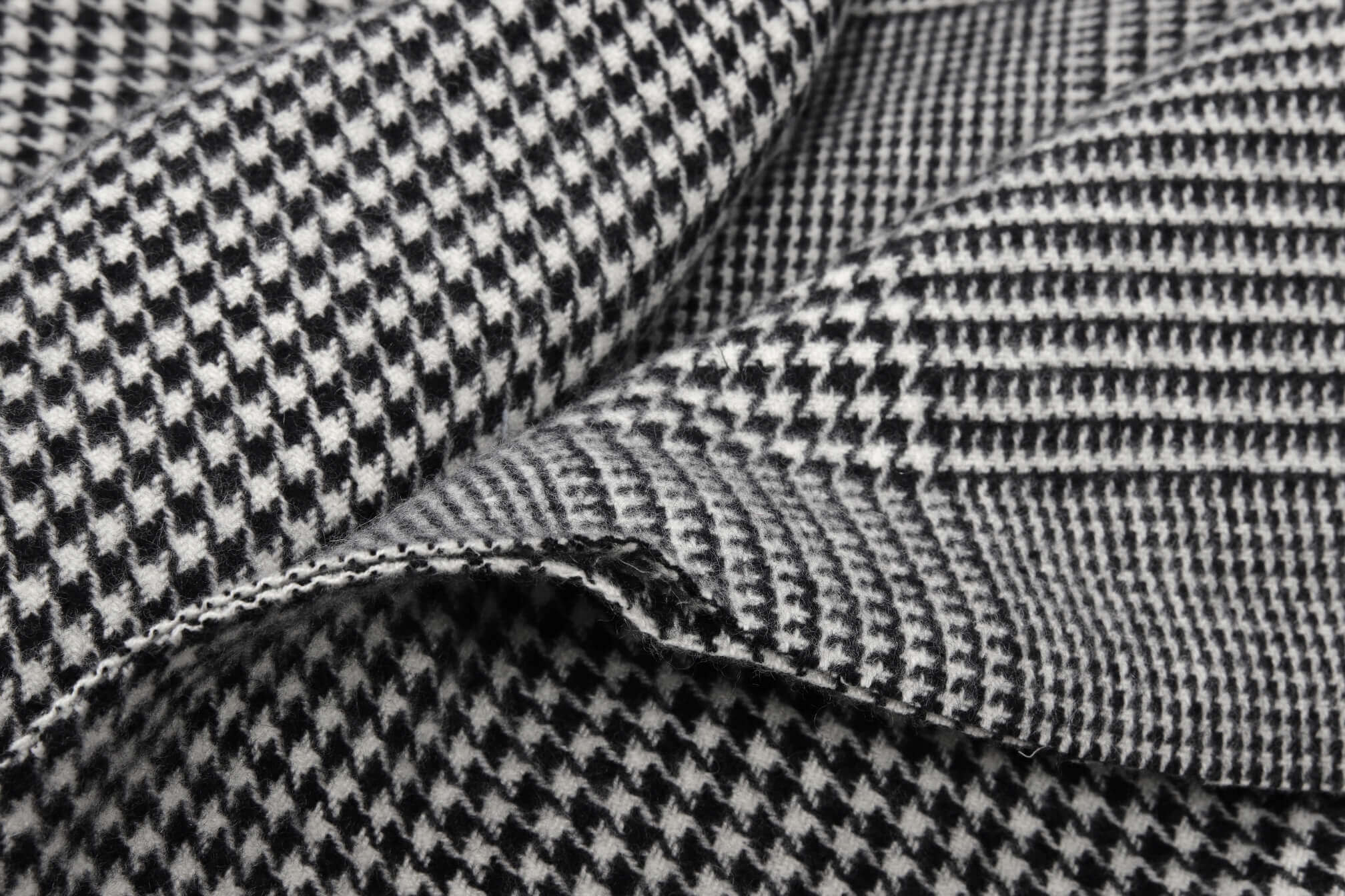Двухслойная кашемировая пальтовая ткань IIсорт, цвет Черно-белый, фото 1