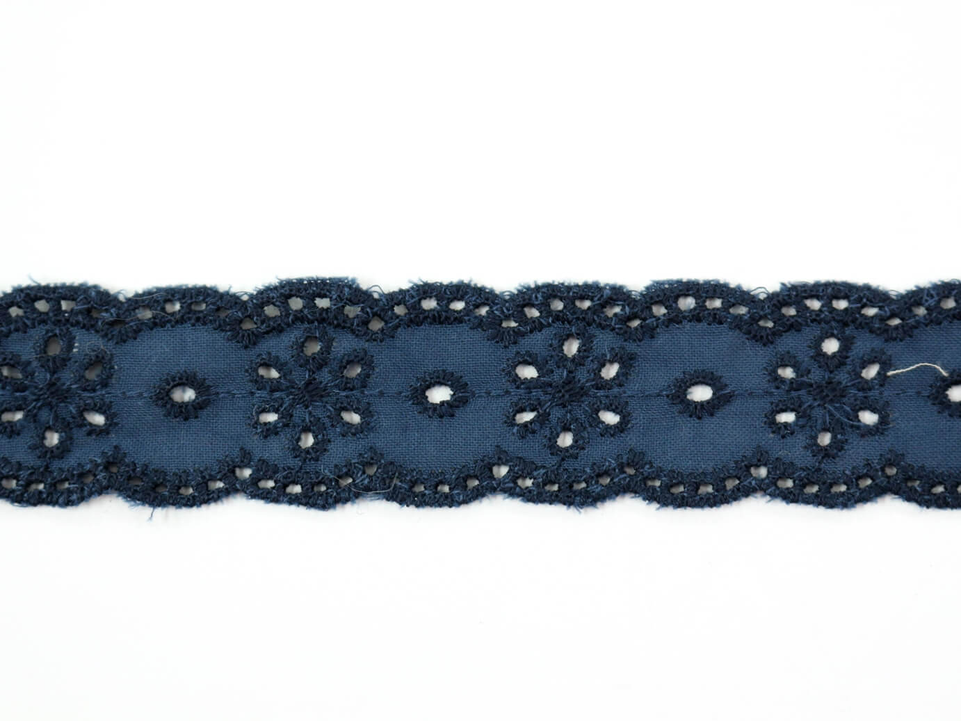 Хлопковое шитье 2,5 см, цвет Синий