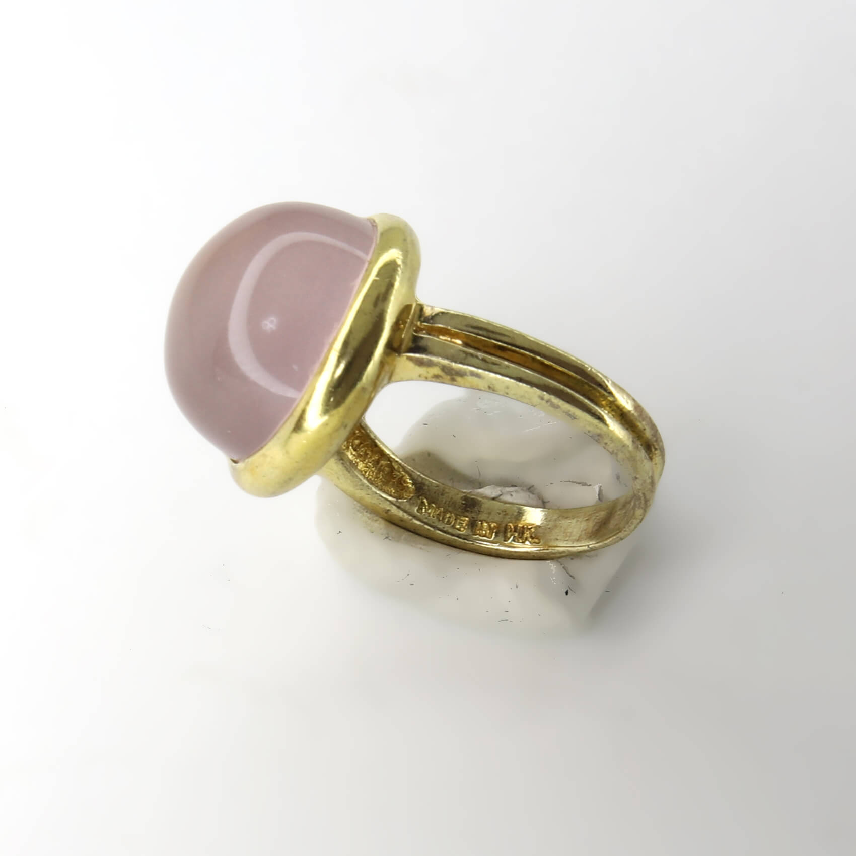 Кольцо 925  с кварцем размер 17,5 ВИДЕО, цвет Розовый, фото 3