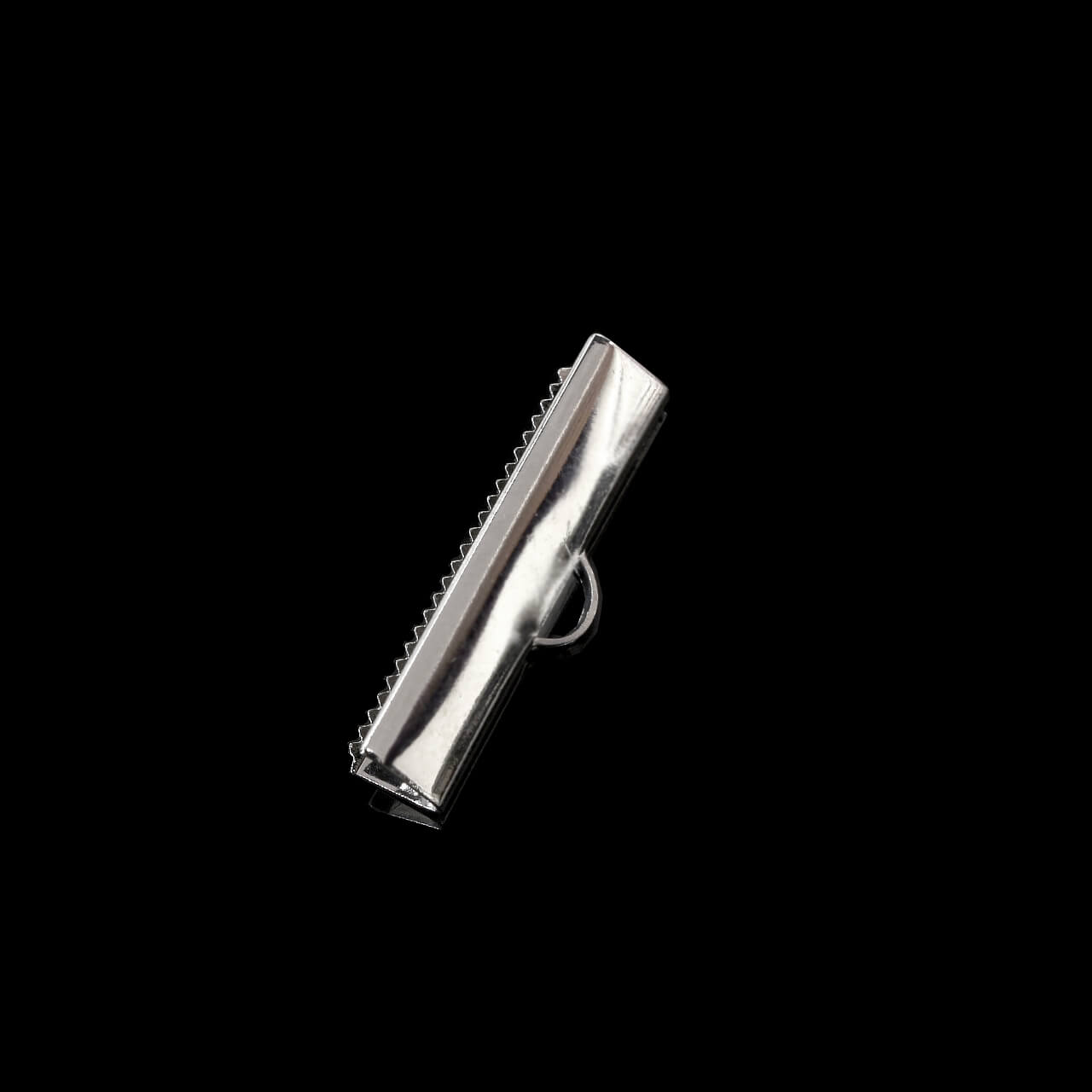 Концевик для лент/тесьмы 2,5 см, цвет Серебро