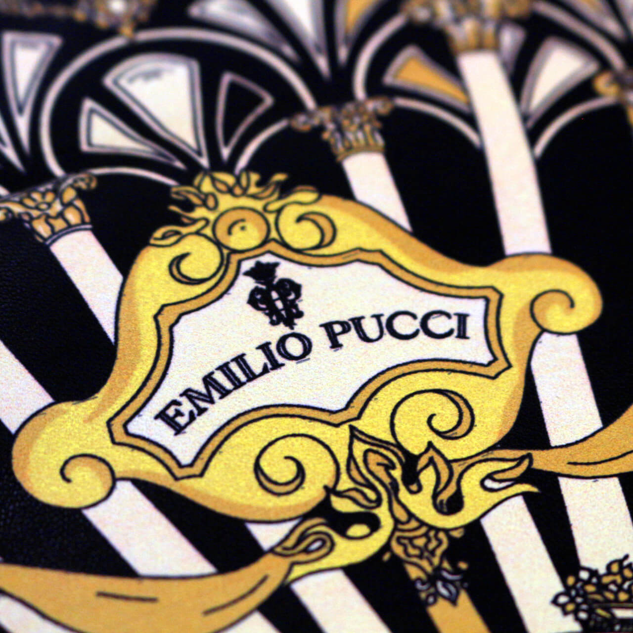 Кожа теленка Emilio Pucci с принтом 80х70 см, цвет Черный, фото 2
