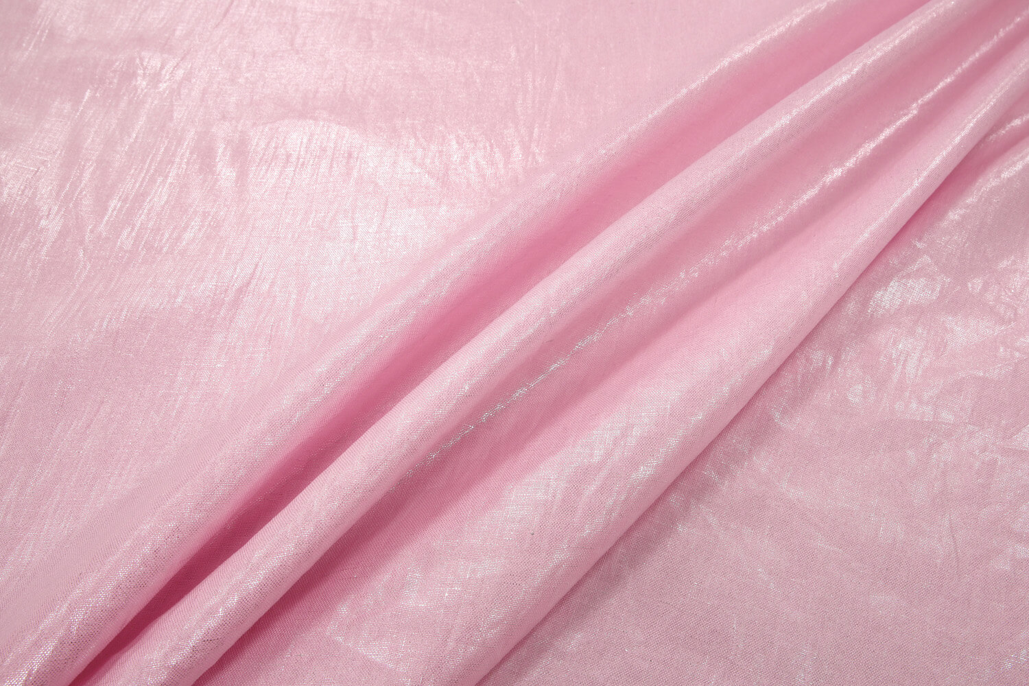 Льняная ткань с накатом Брун-ло Кучин-ли, цвет Розовый