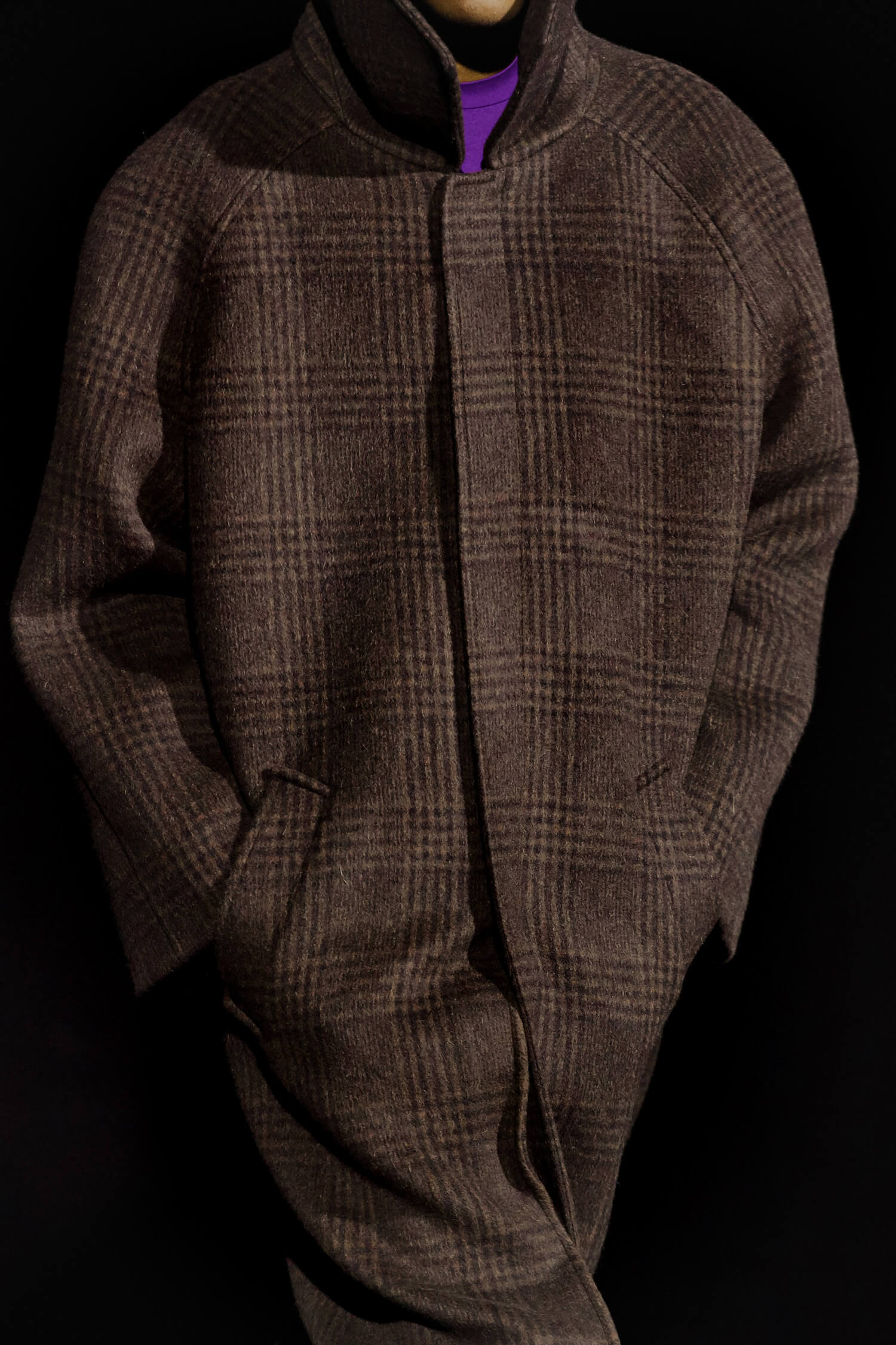 Пальтовая ткань Balenciaga, цвет Коричневый, фото 3