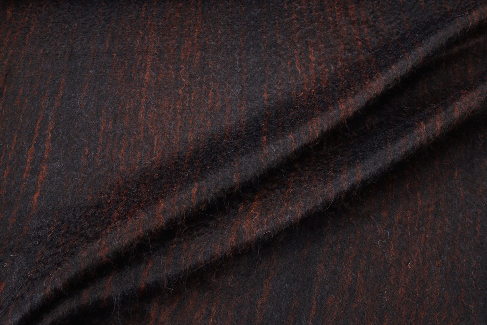 Пальтовая ткань с мохером Max Mara, цвет Коричневый