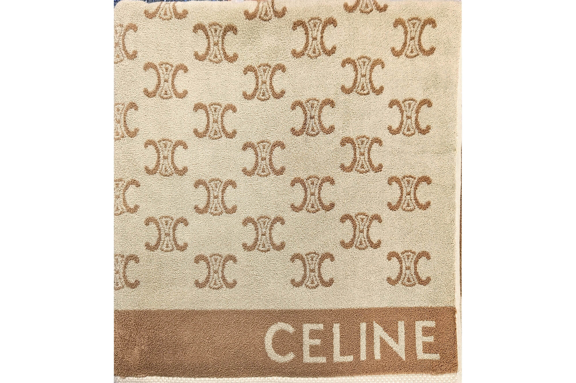 Пляжное полотенце из хлопка 100Х185 Celine, цвет Бежевый