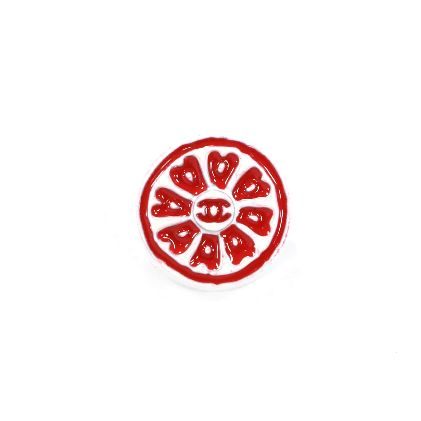 Пуговицы Chanel Ø1,5см, цвет Красный