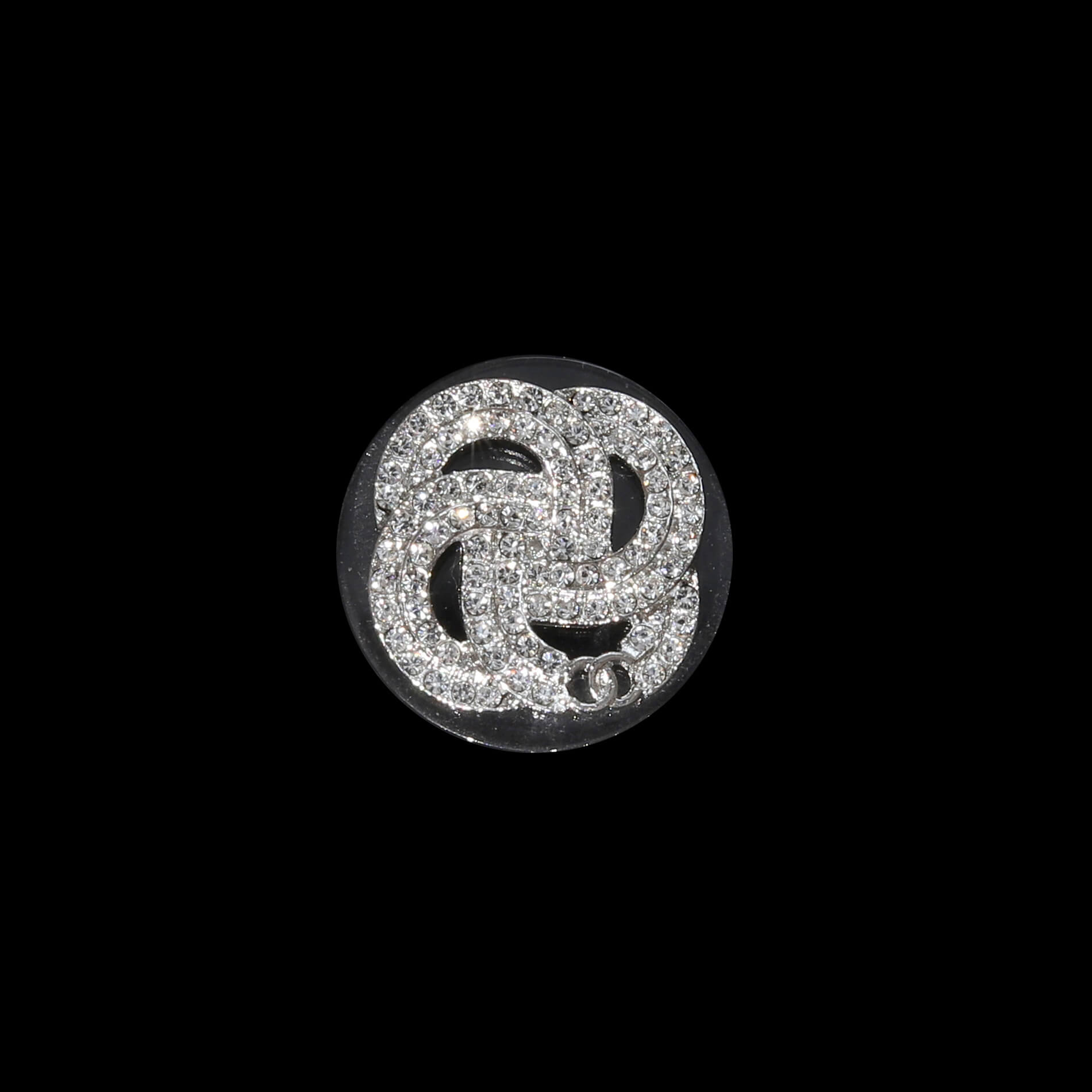 Пуговицы Chanel со стразами Ø2 см (артикул 042-1521)