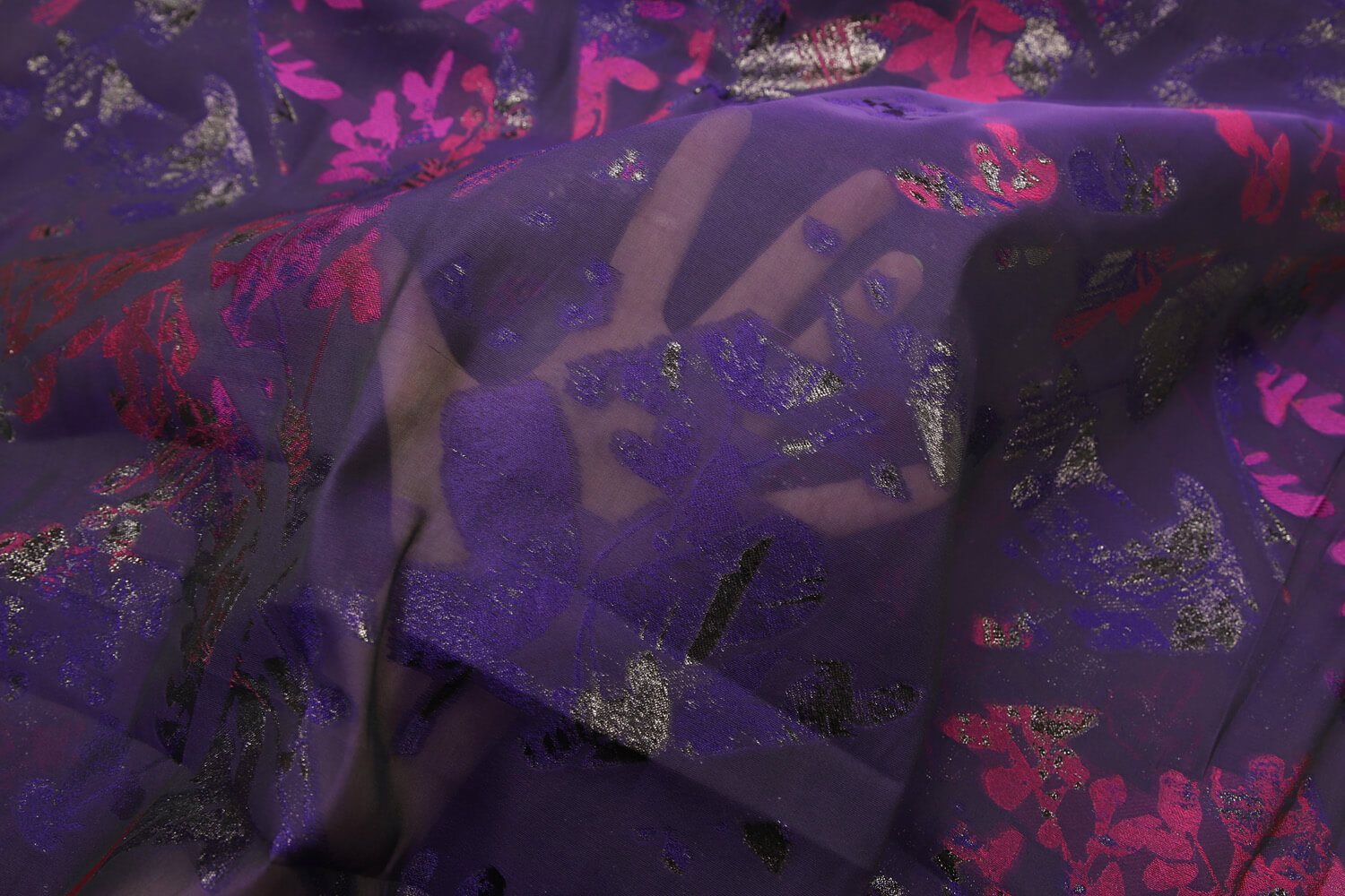 Шелковая органза филь-купе Dior, цвет Фиолетовый, фото 1