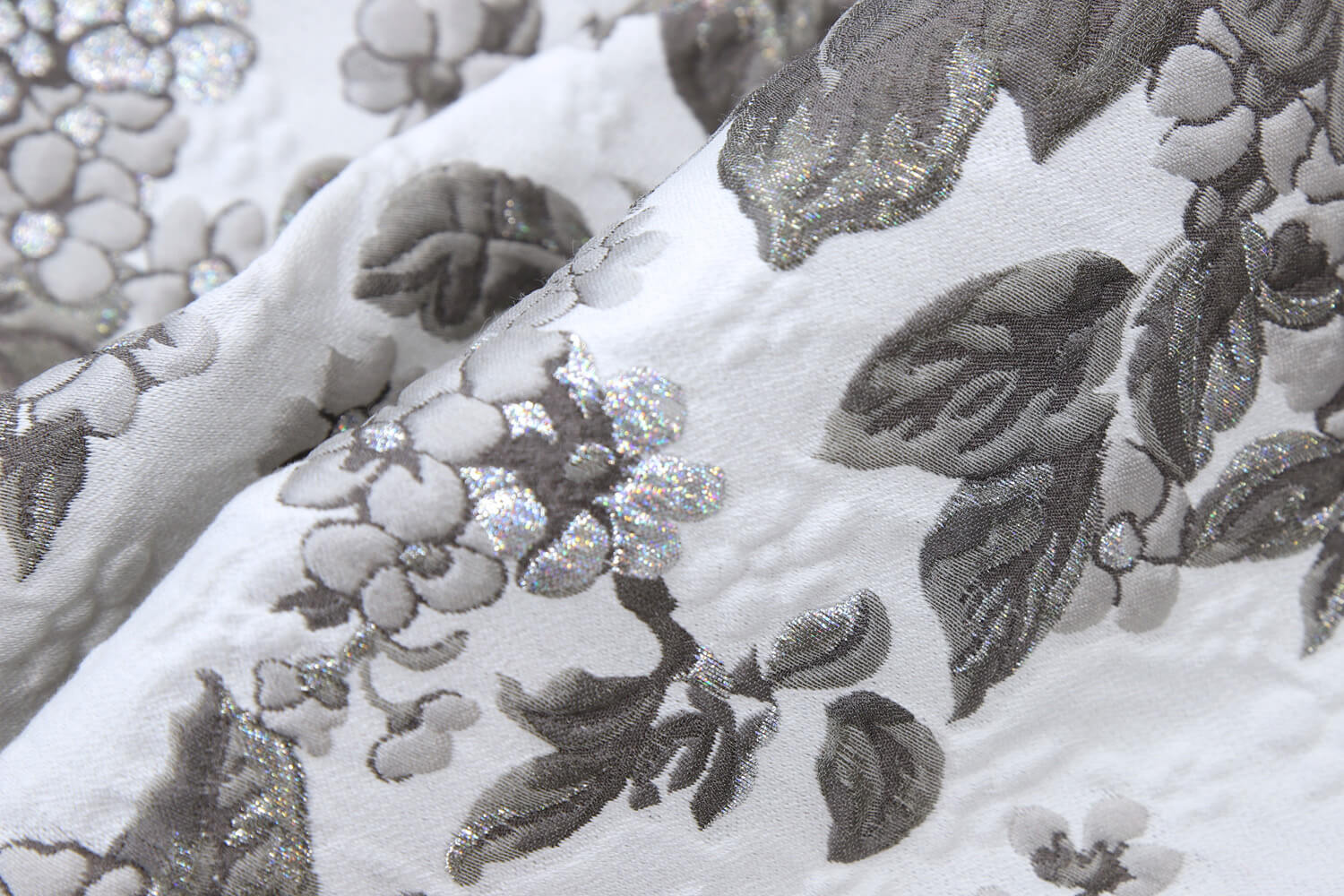 Жаккард Fendi с голографической нитью, цвет Белый, фото 1