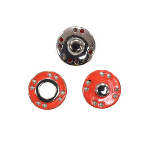 Кнопки металл Ø1,5 см, цвет Красный