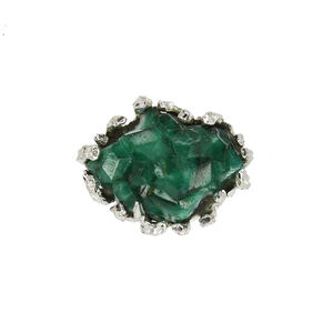 Кольцо 925 с кварцем размер 16,5, цвет Зеленый