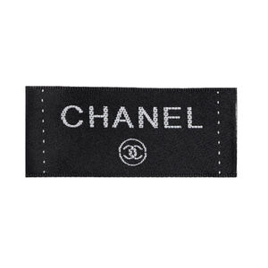Лейбл Chanel 6х2,5 см, цвет Черный