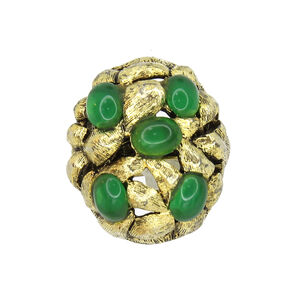 Винтажное кольцо Hobe размер 17-18, цвет Зеленый