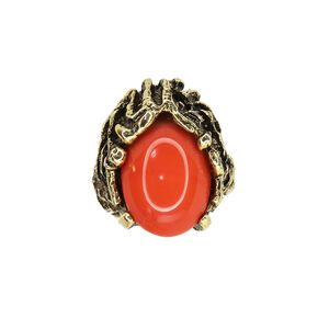 Винтажное кольцо Vogue размер 15-17, цвет Красный
