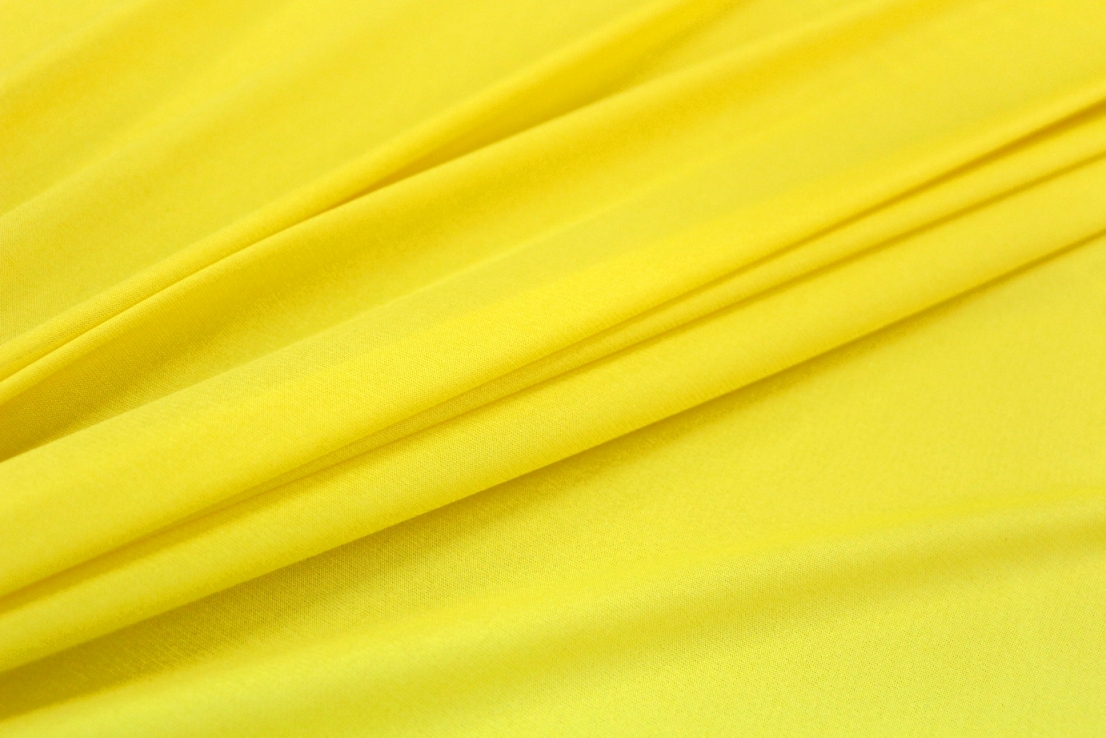 Вискозный трикотаж с шелком, цвет Желтый, фото 1