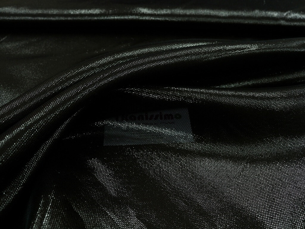 Вискозная ткань с люрексовой нитью, цвет Черный, фото 1