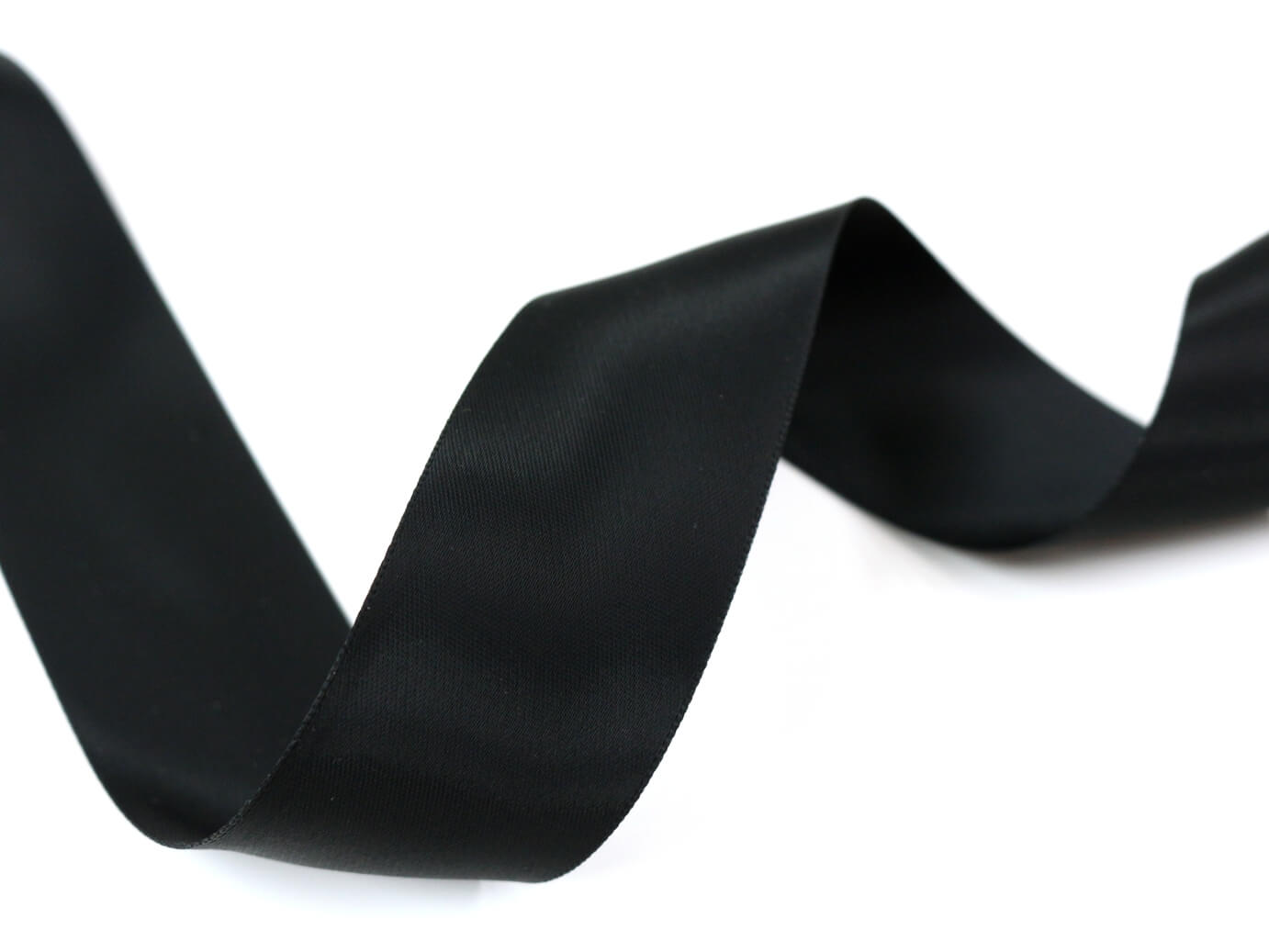 Атласная лента Shindo 3 см, цвет Черный