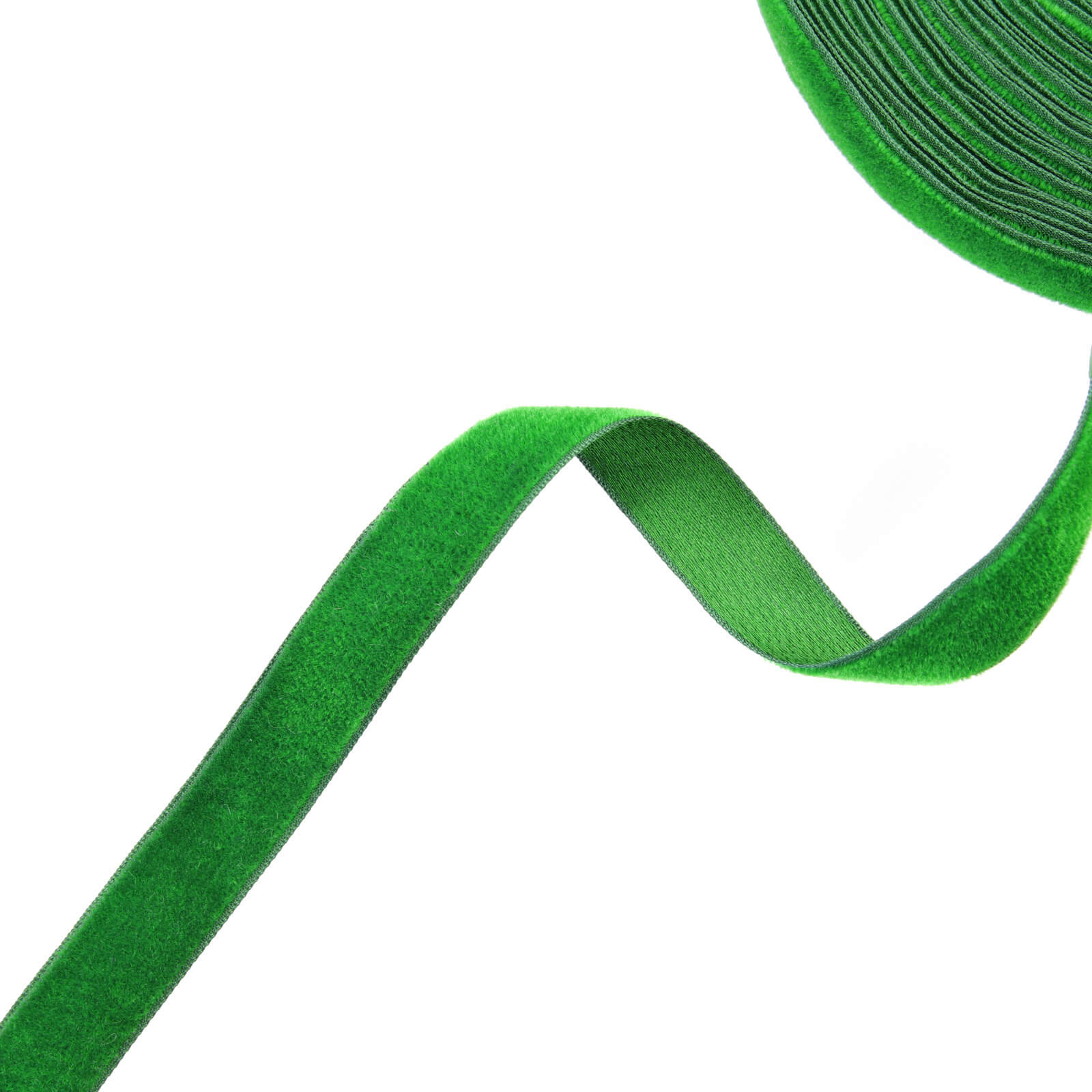 Бархатная лента 1,7 см, цвет Зеленый