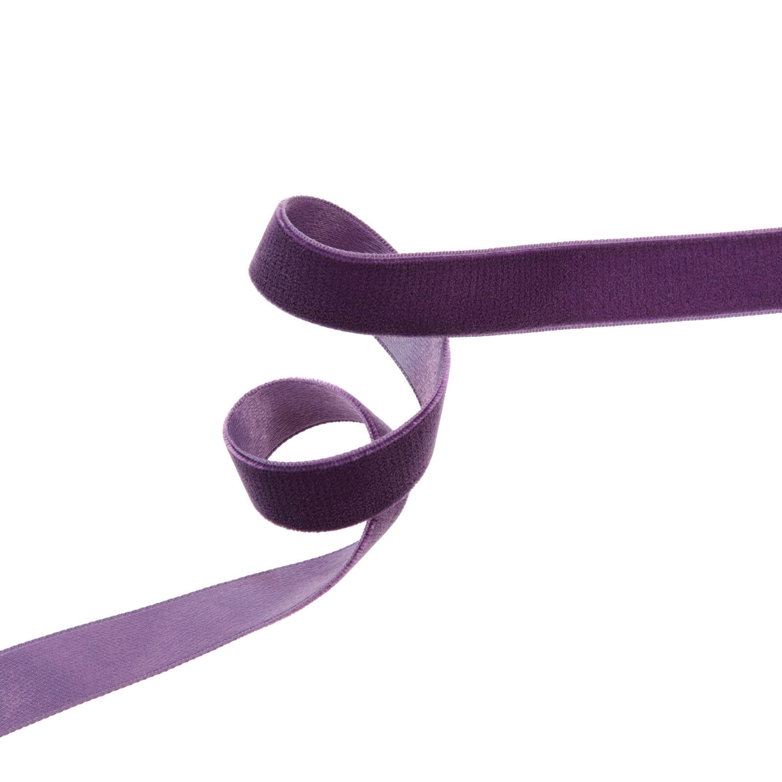 Бархатная лента 1,7 см, цвет Фиолетовый