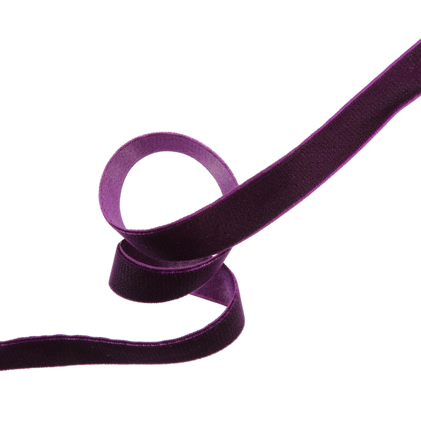 Бархатная лента 1,7 см, цвет Фиолетовый