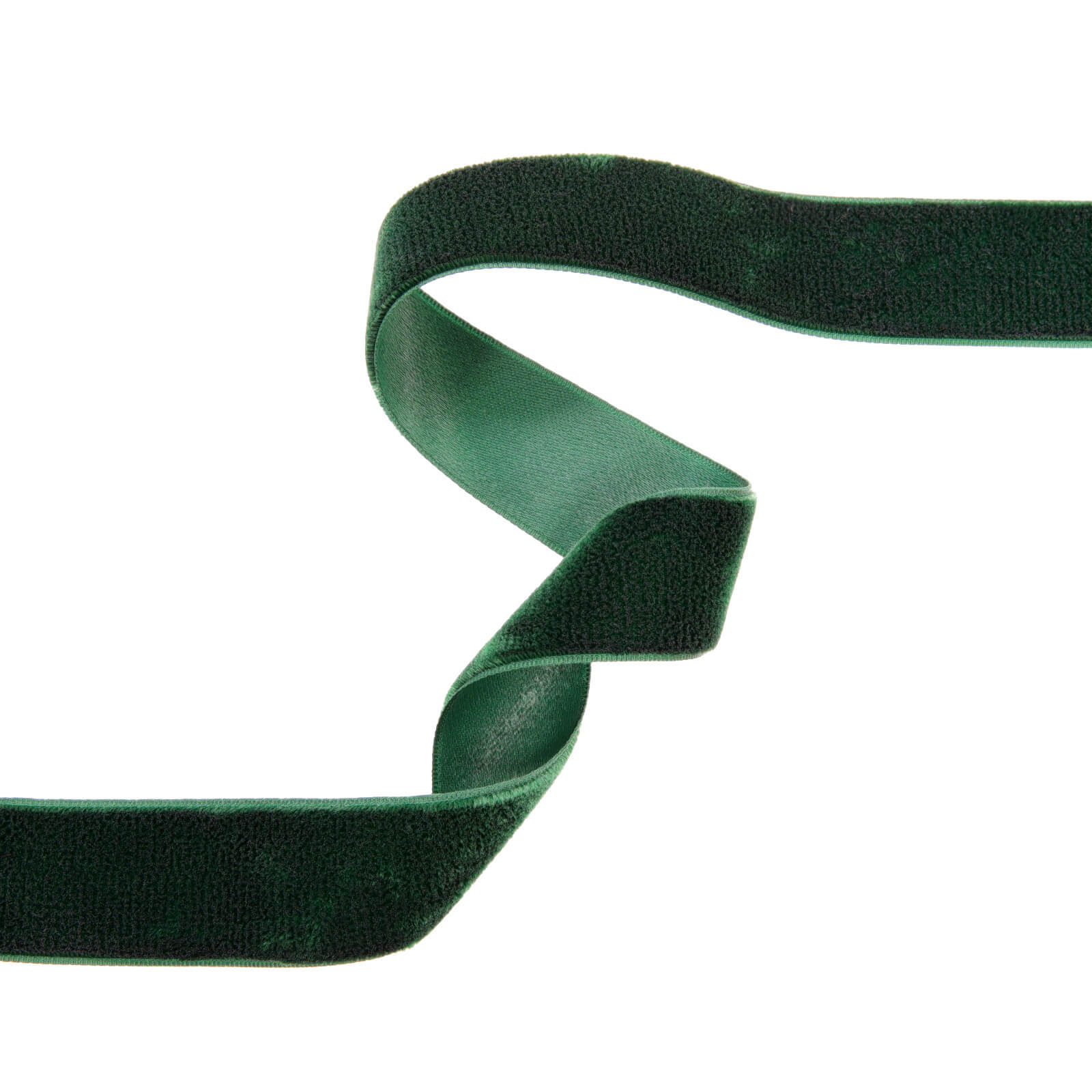 Бархатная лента 2,5 см, цвет Зеленый