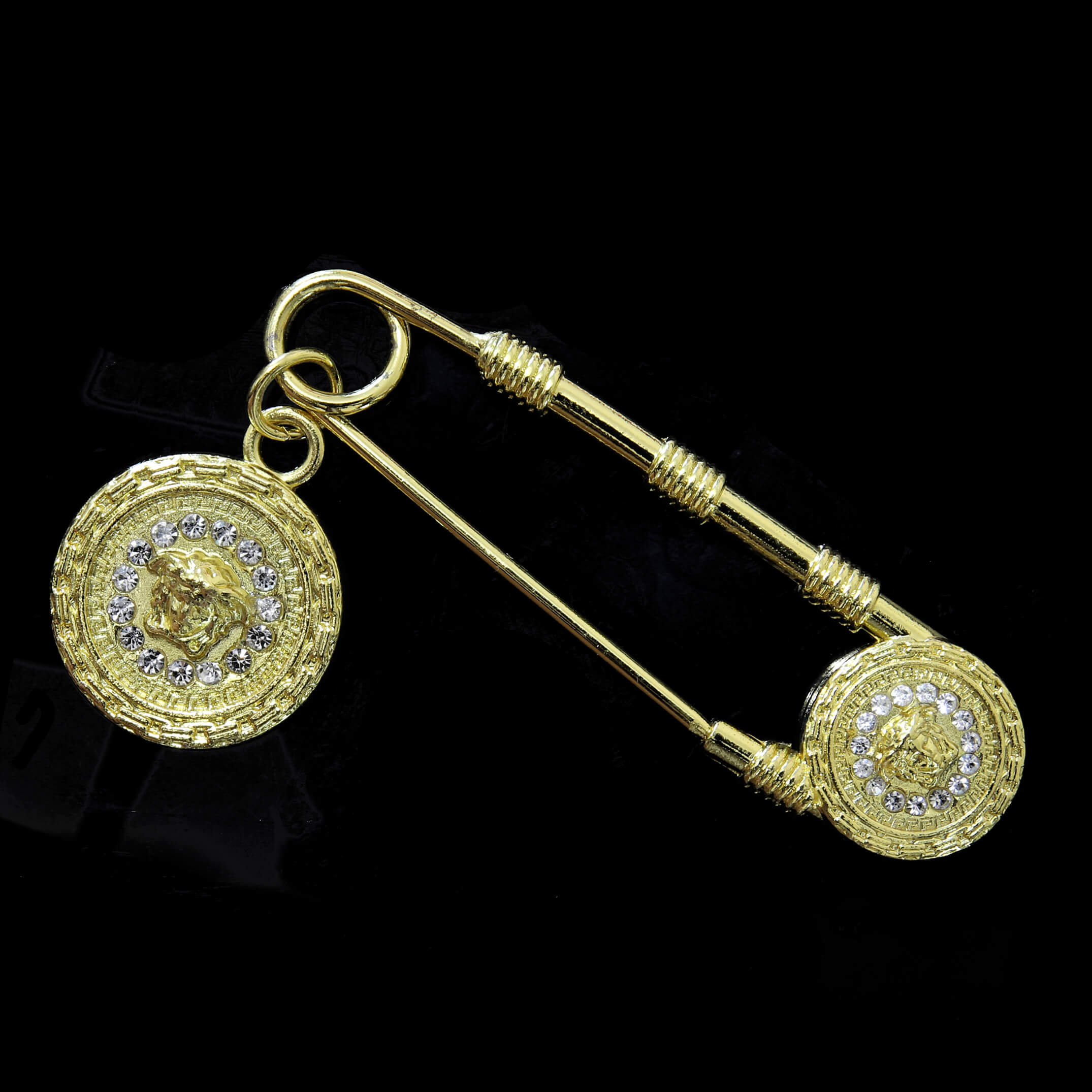 Булавка Versace 7,5 см, цвет Золото