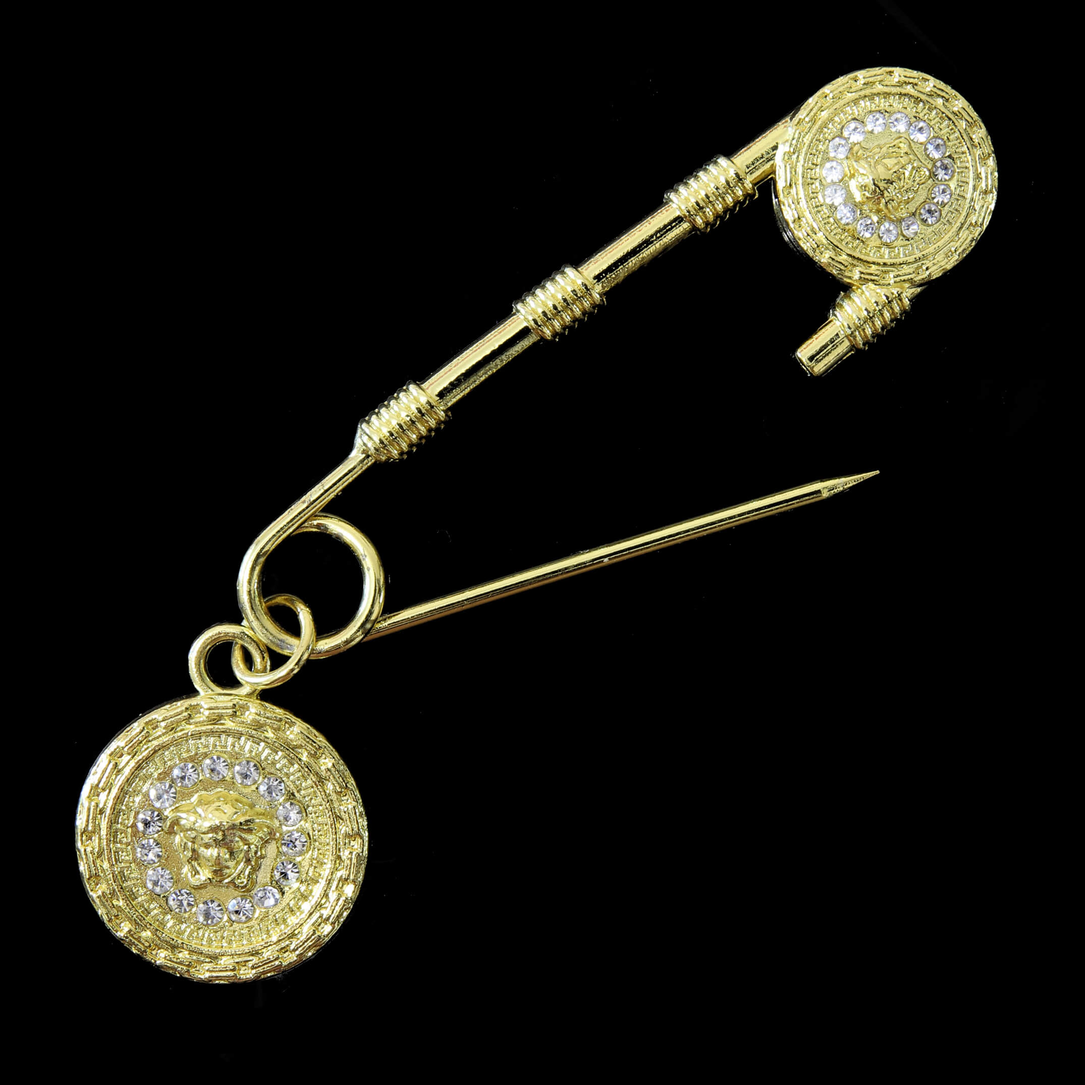 Булавка Versace 7,5 см, цвет Золото, фото 1