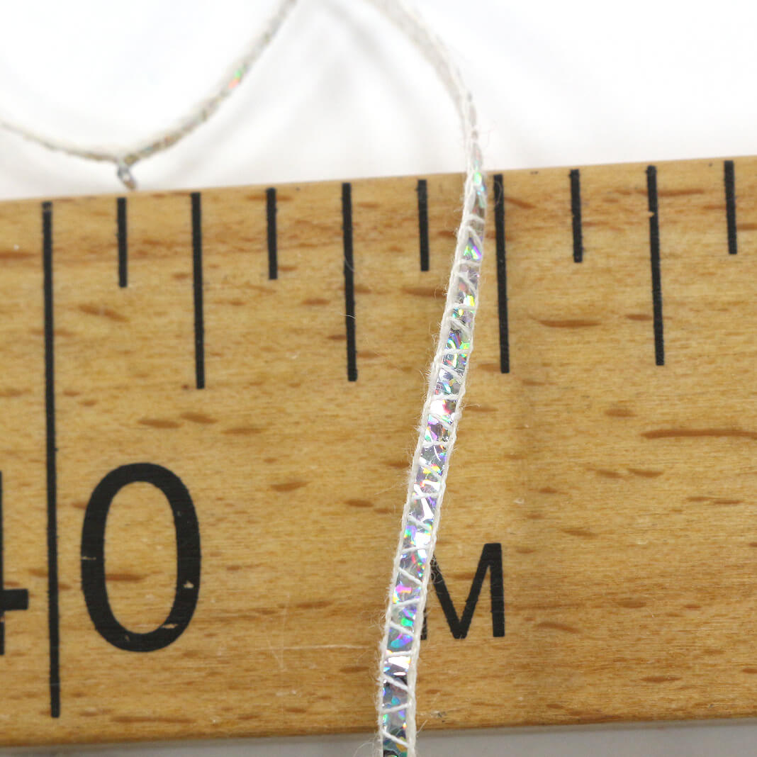 Декоративный фактурный шнур 0,2 см, цвет Серебро, фото 2
