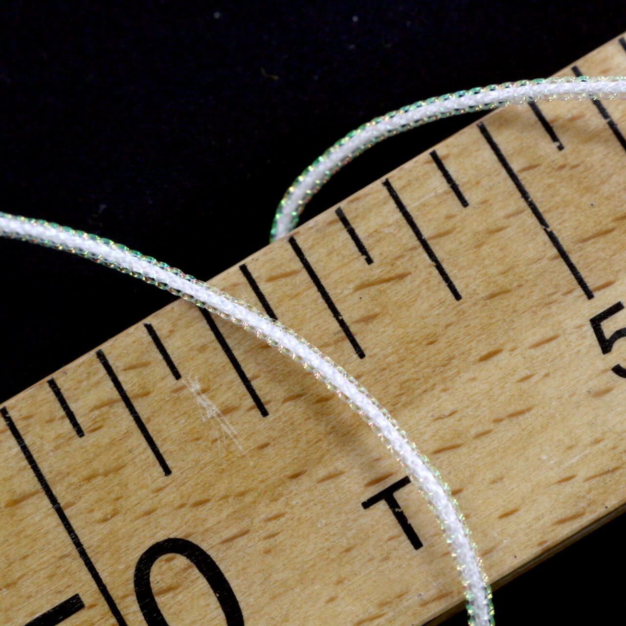 Декоративный фактурный шнур 0.2 см, цвет Белый, фото 2