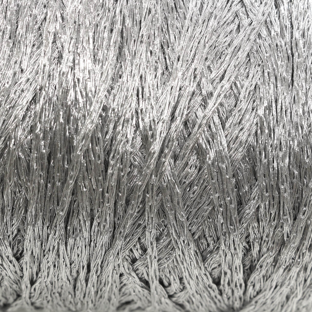 Декоративный фактурный шнур 0.4 см, цвет Серебро