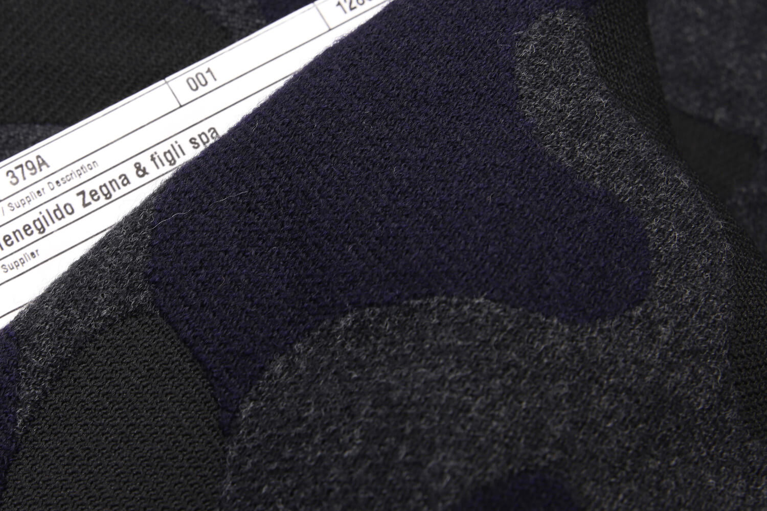Двухслойная пальтовая ткань Ermenegildo Zegna, цвет Черный, фото 2
