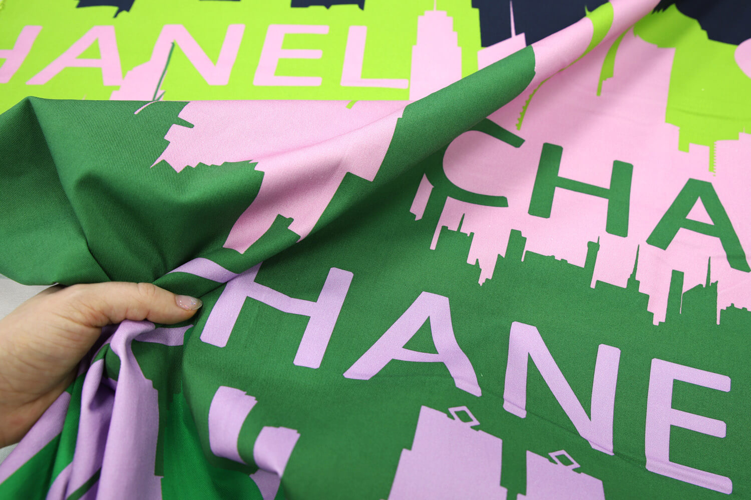 Джинса с эластан Chanel, цвет Зеленый, фото 1