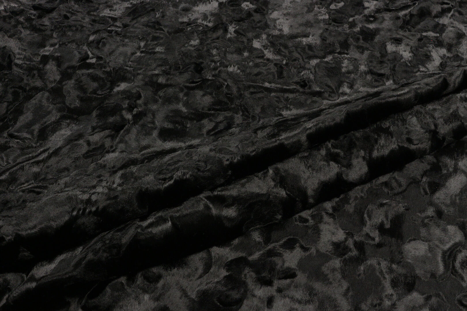 Эко-мех под каракуля Lanvin, цвет Черный