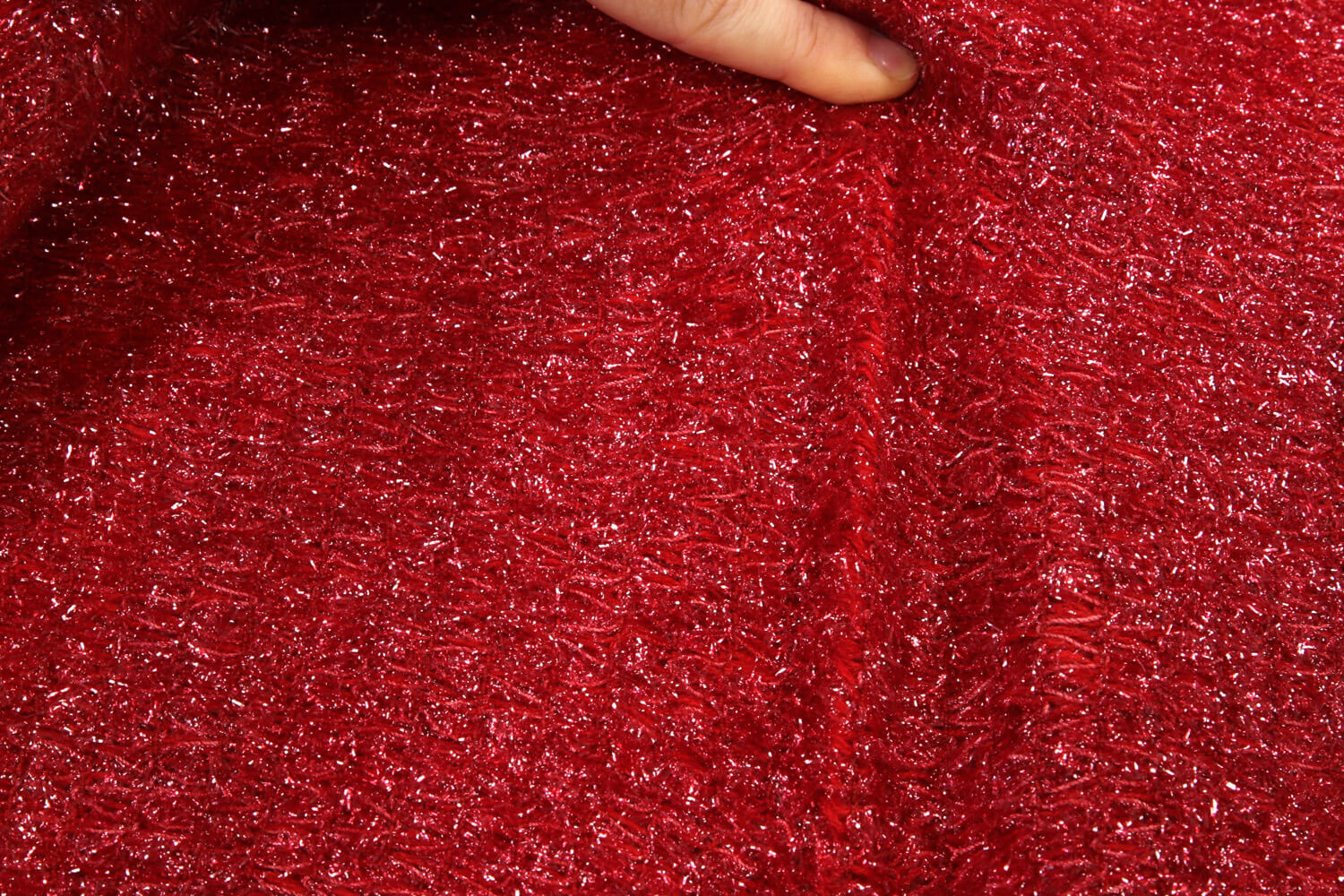 Эластичный твид с люрексом Lanvin, цвет Красный, фото 1