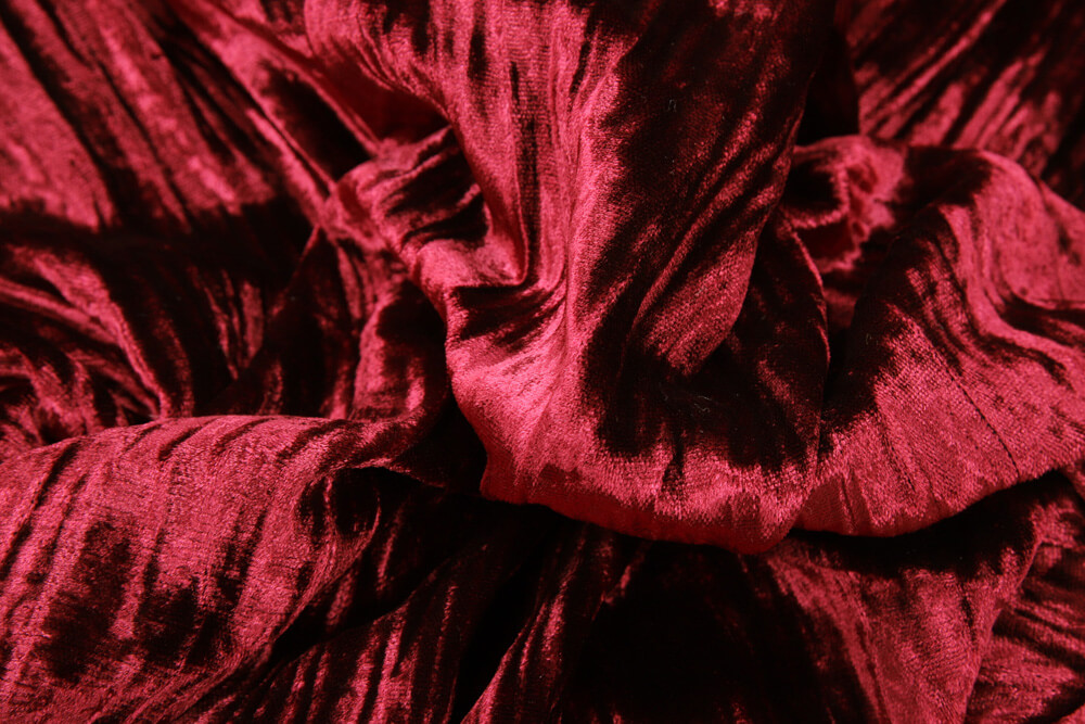 Французский бархат креш, цвет Красный, фото 1
