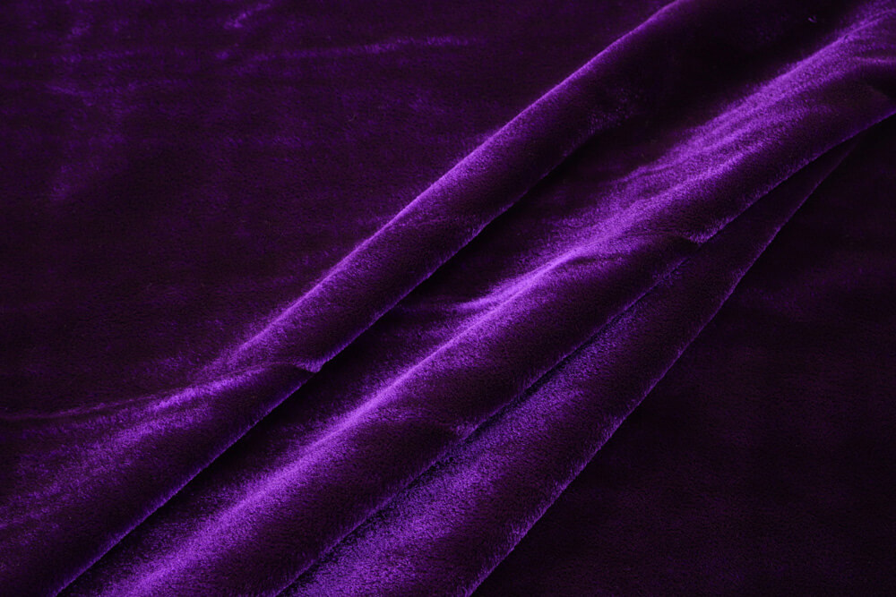 Французский бархат с длинным ворсом, цвет Фиолетовый