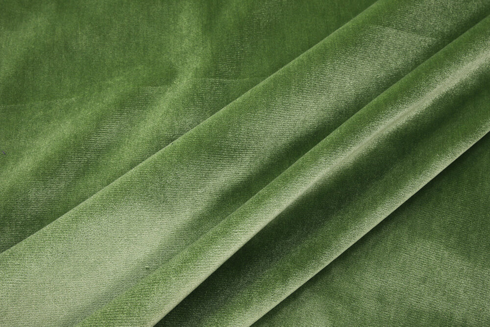 Французский шелковый бархат, цвет Зеленый