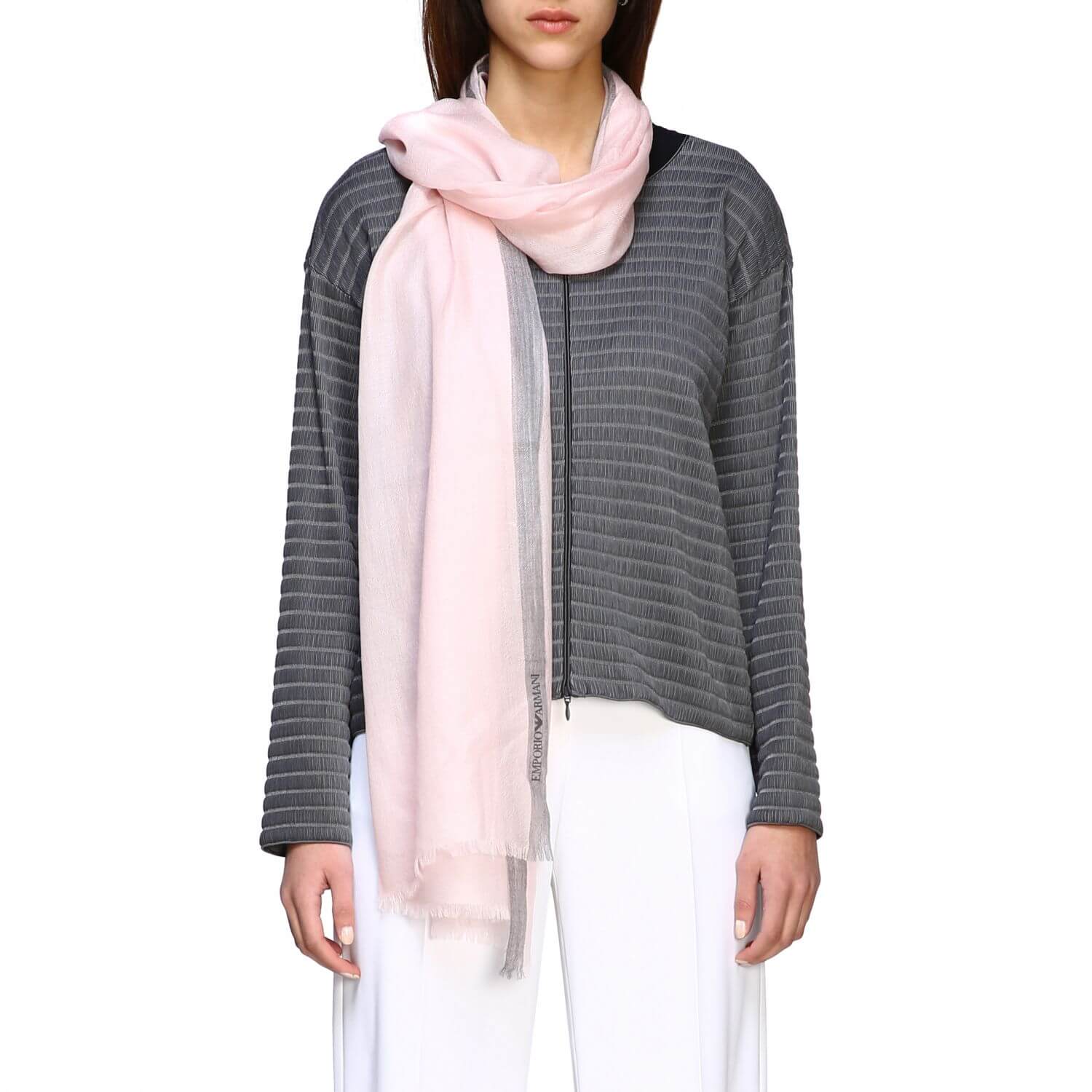 Кашемировый шарф Armani 70х200 см, цвет Розовый, фото 1