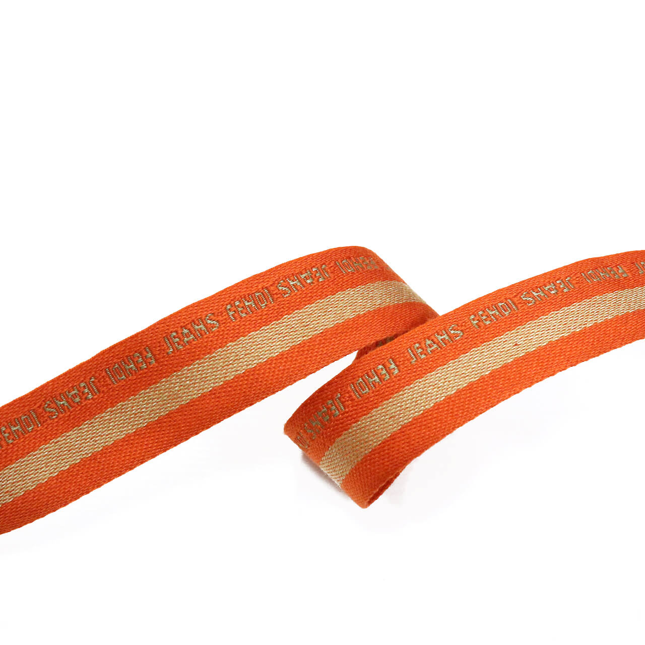 Хлопковая лента Fendi 2,2 см , цвет Оранжевый