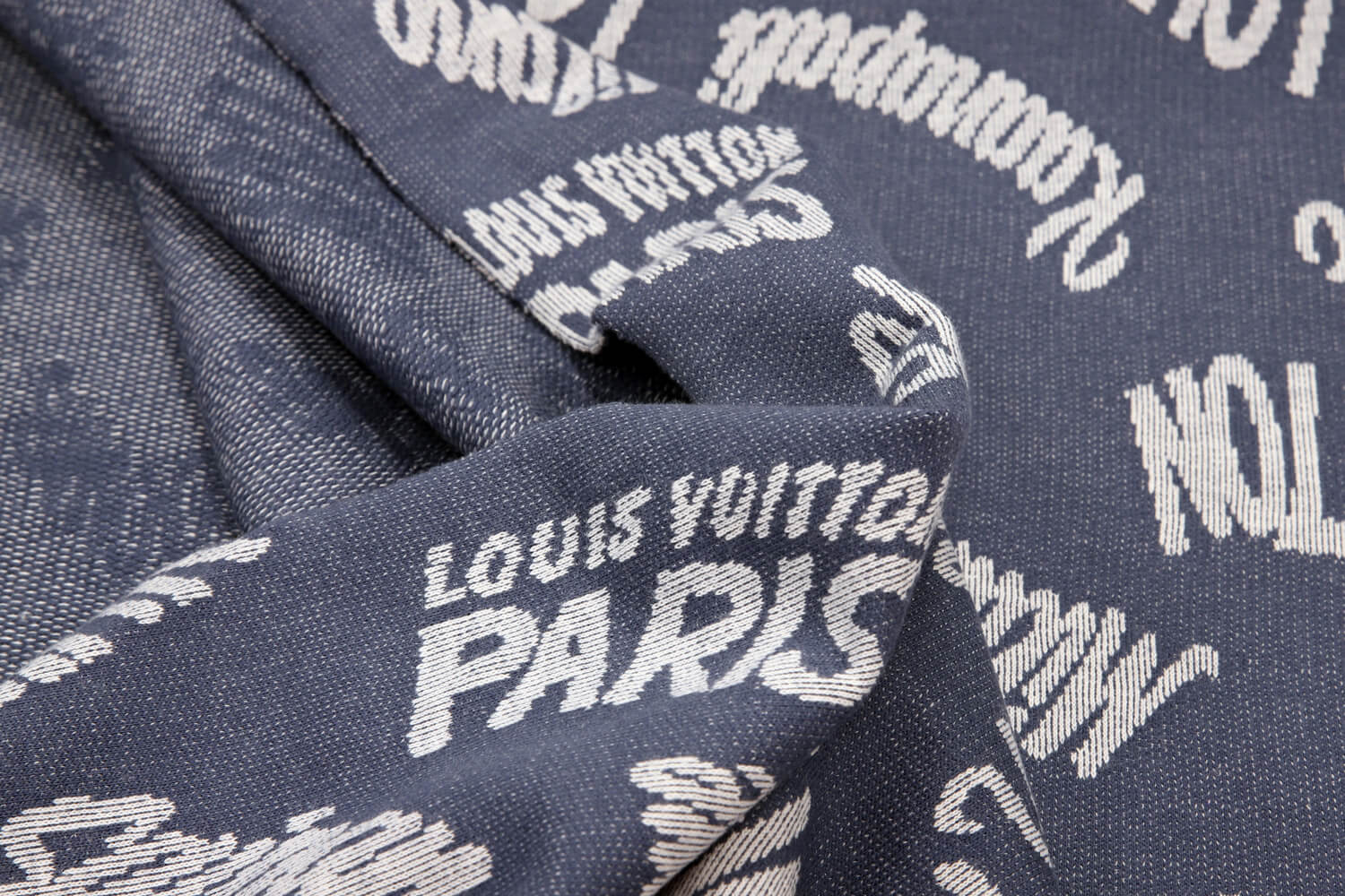 Хлопковый футер Louis Vuitton , цвет Синий, фото 2