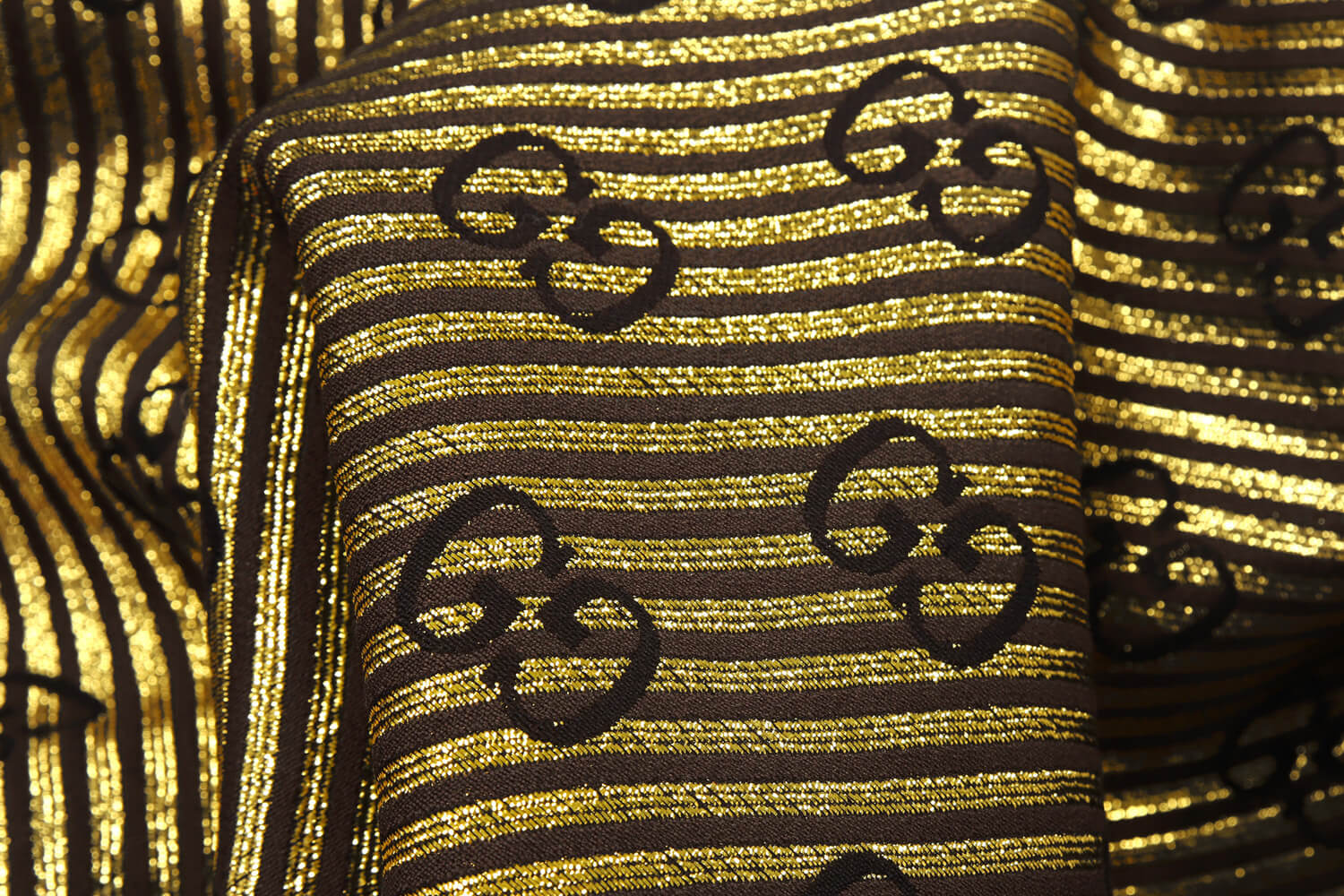 Хлопковый жаккард Gucci, цвет Золото, фото 1