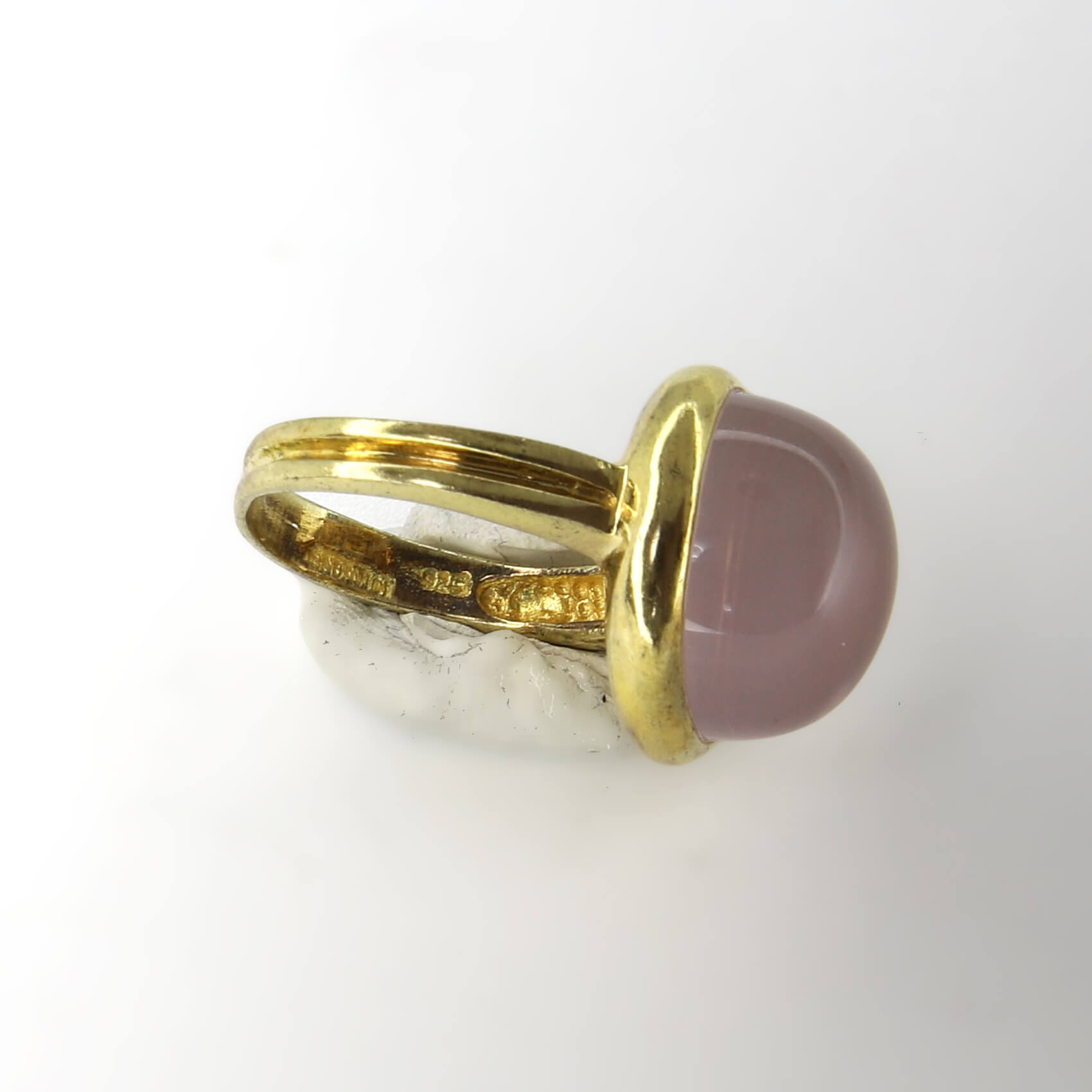 Кольцо 925  с кварцем размер 17,5 ВИДЕО, цвет Розовый, фото 2