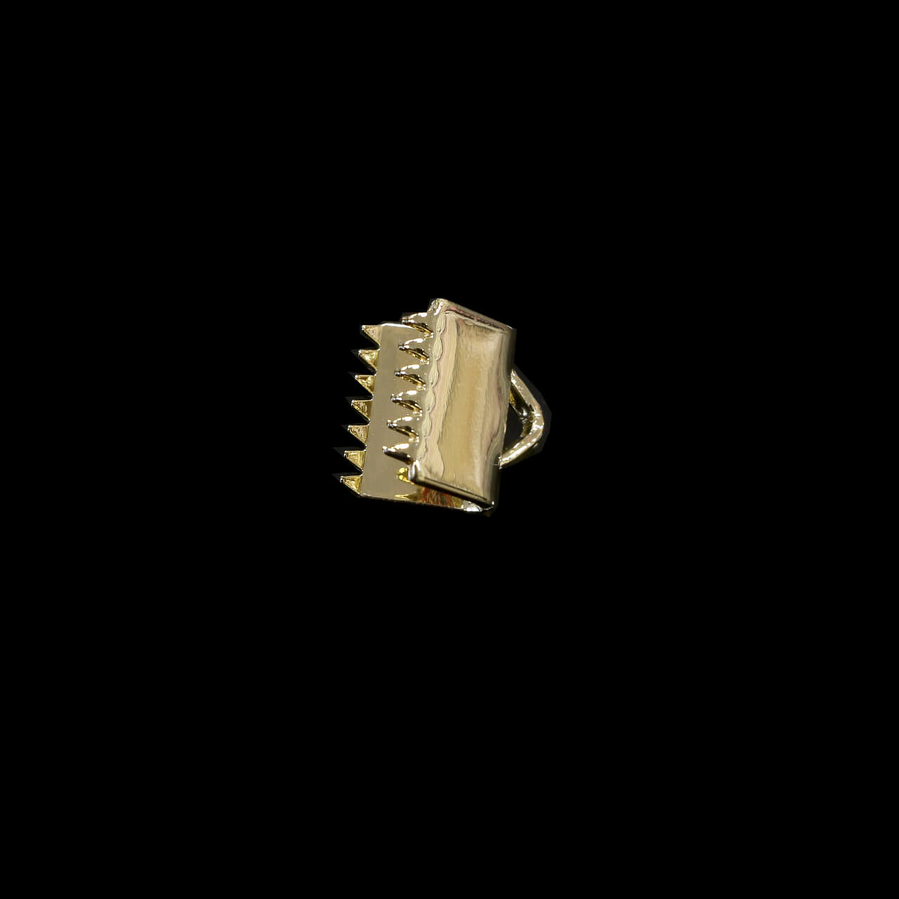 Концевик для лент/тесьмы 1 см, цвет Золото
