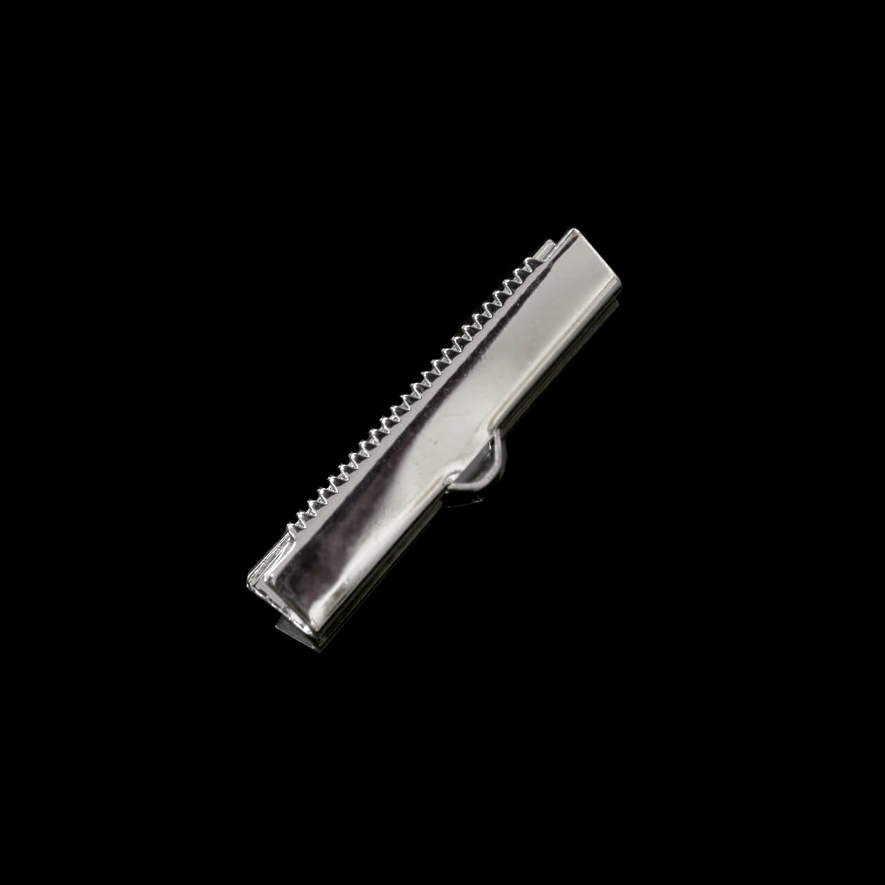 Концевик для лент/тесьмы 3 см, цвет Серебро