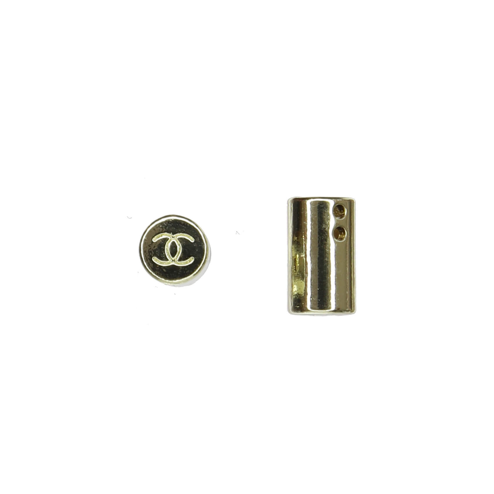 Концевики Chanel ПАРА 1,2х0,5 см, цвет Золото