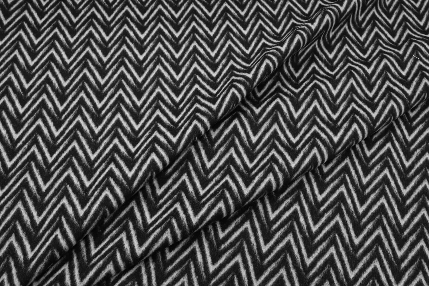 Костюмная/пальтовая ткань Piacenza для Valentino, цвет Черно-белый